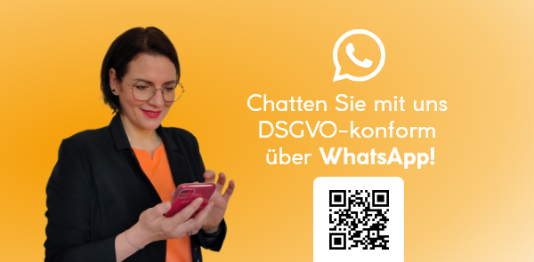 Chatten Sie mit uns DSGVO-konform über WhatsApp!