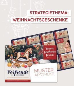 Abbildung Weihnachtscountdown-kalender von thor marketing und das Motto Strategiethema Weihnachtsgeschenke